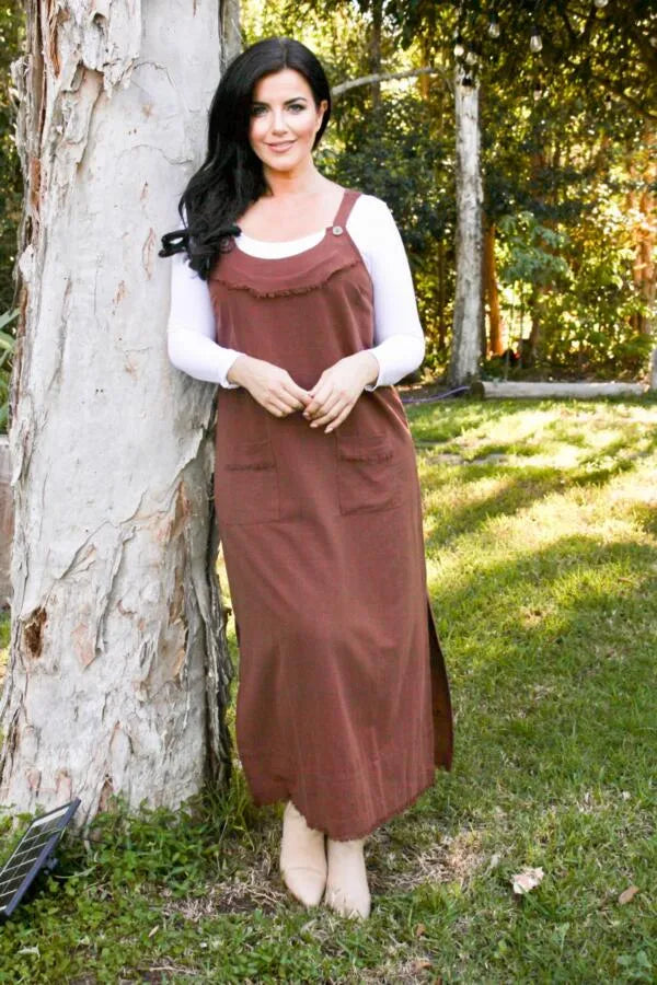 Charli Long Pinafore Dress