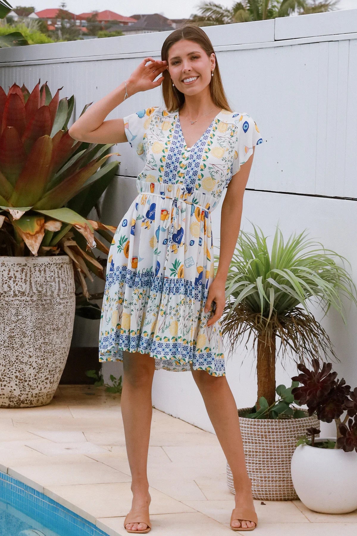 ABBY MINI DRESS MULTI