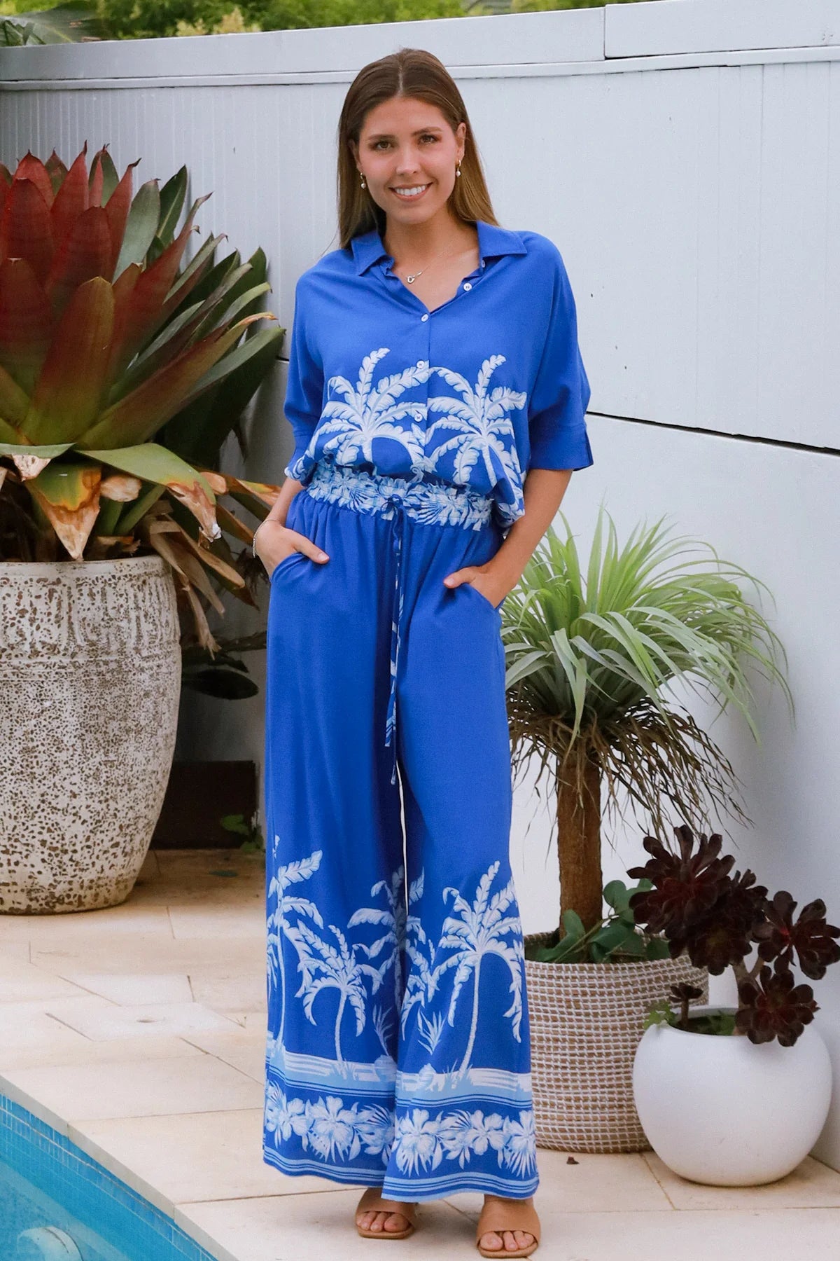 #Rebecca Coastal Wide Leg Pants