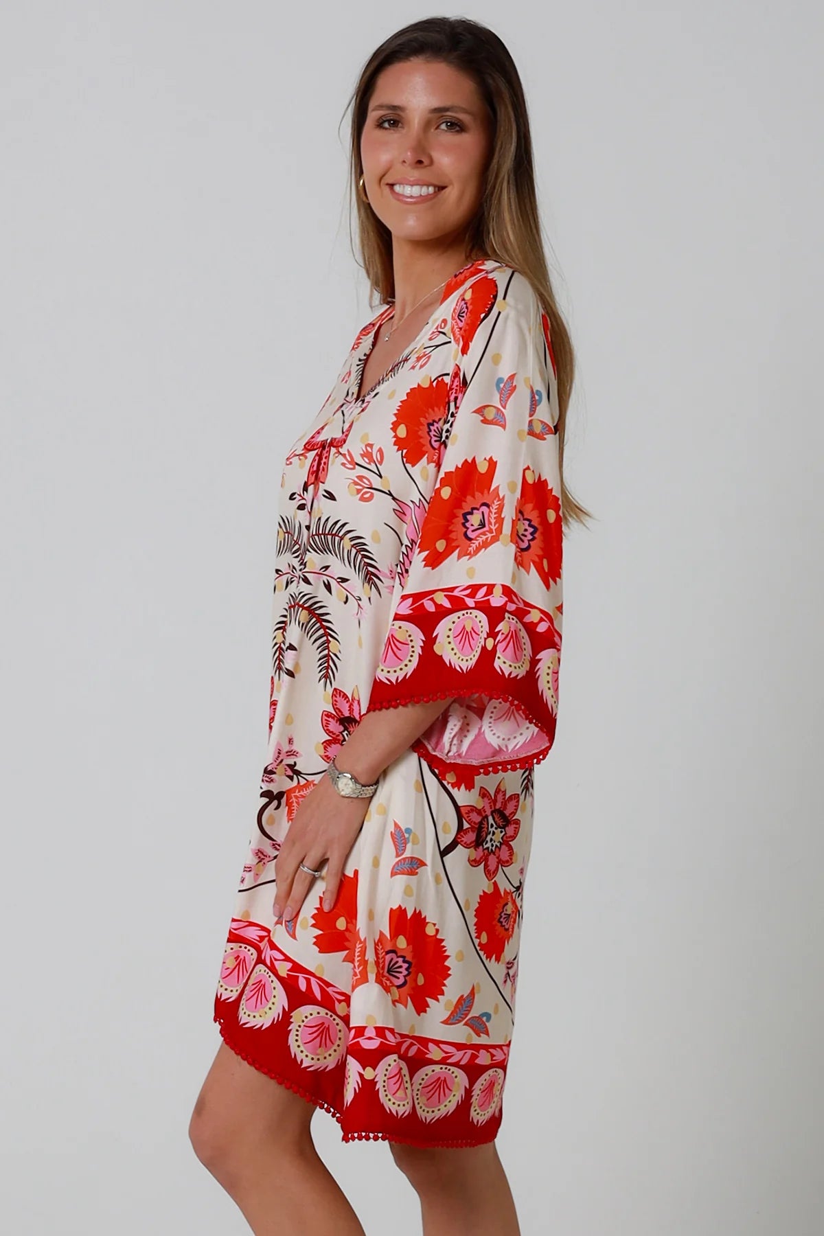 DAYANA RED MINI DRESS