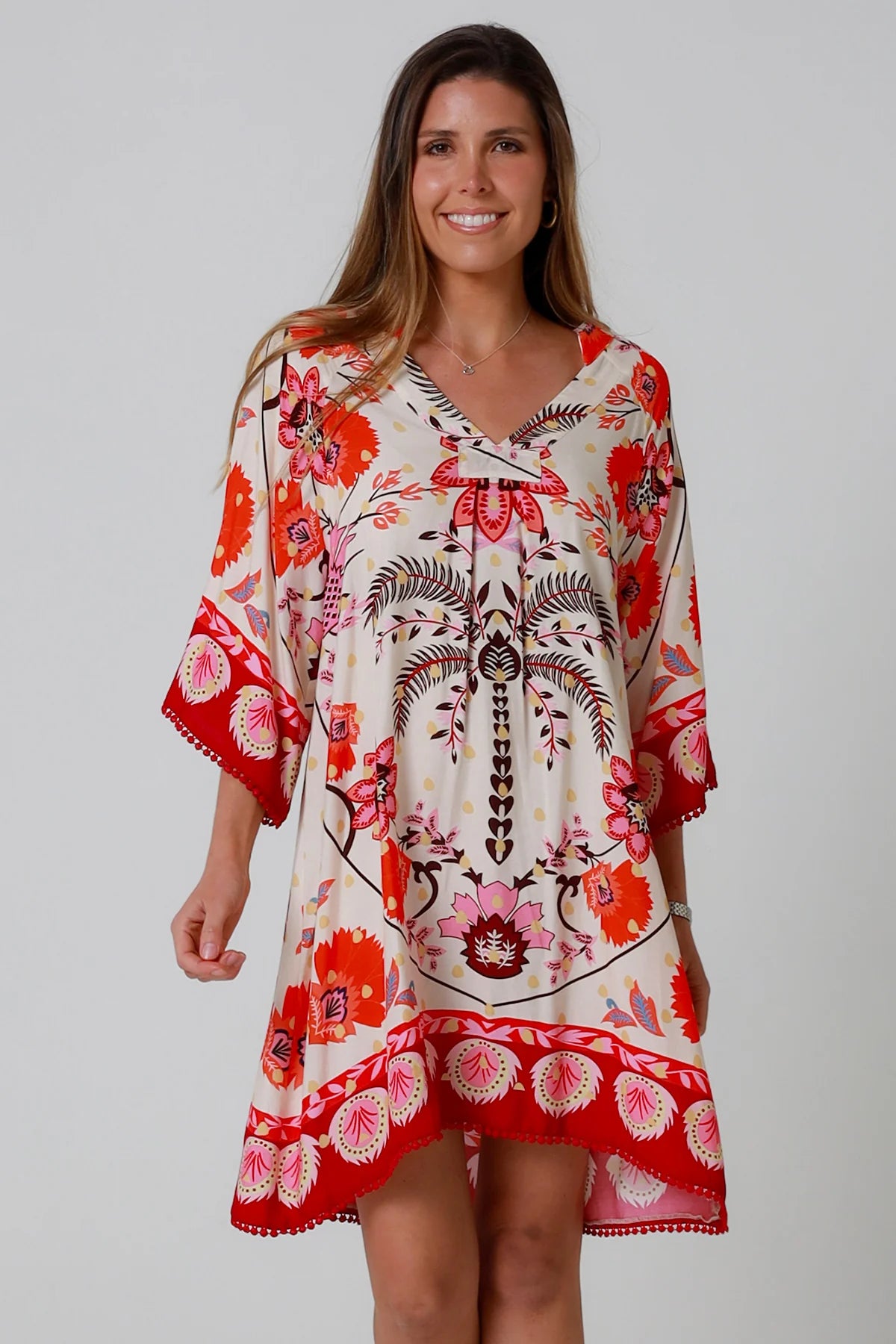 DAYANA RED MINI DRESS