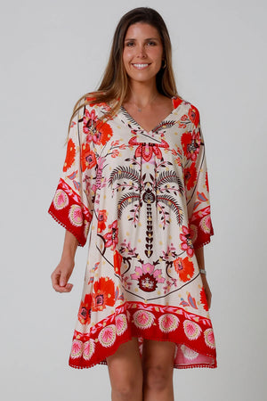 DAYANA RED MINI DRESS