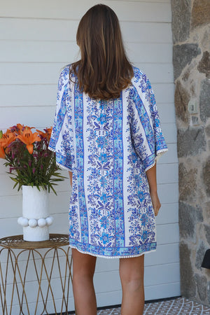 Neriah Grandpa Collar Mini Dress