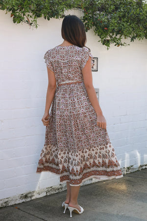 Tori Boho Midi Dress