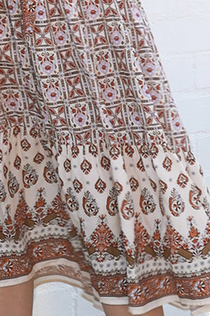 Tori Boho Midi Dress