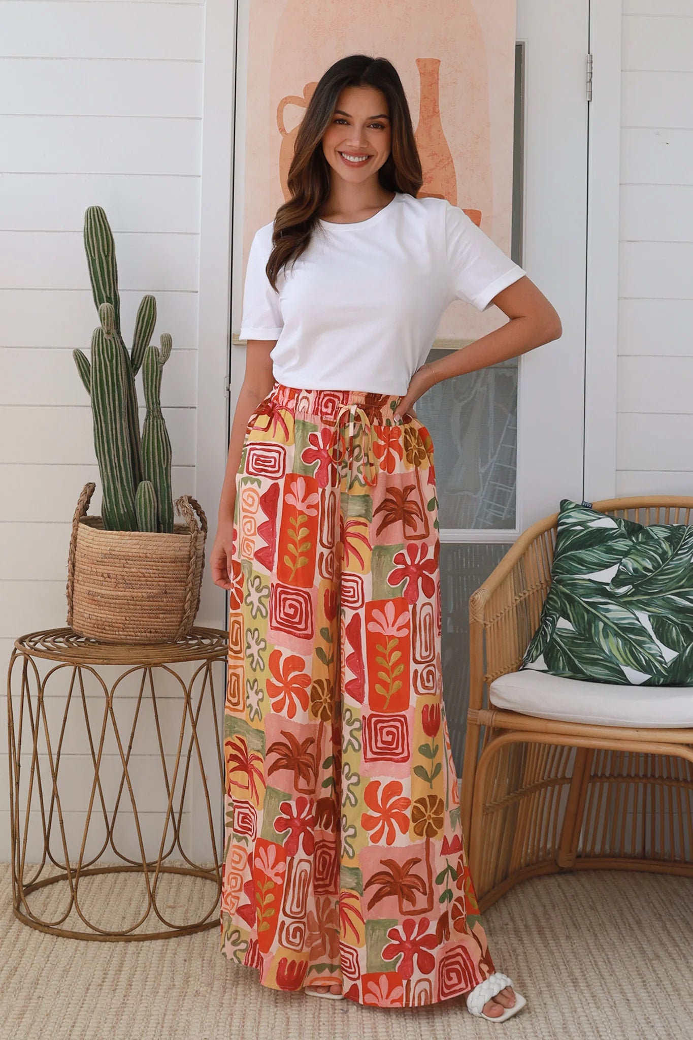 Natalie Wide Leg Flared Pants