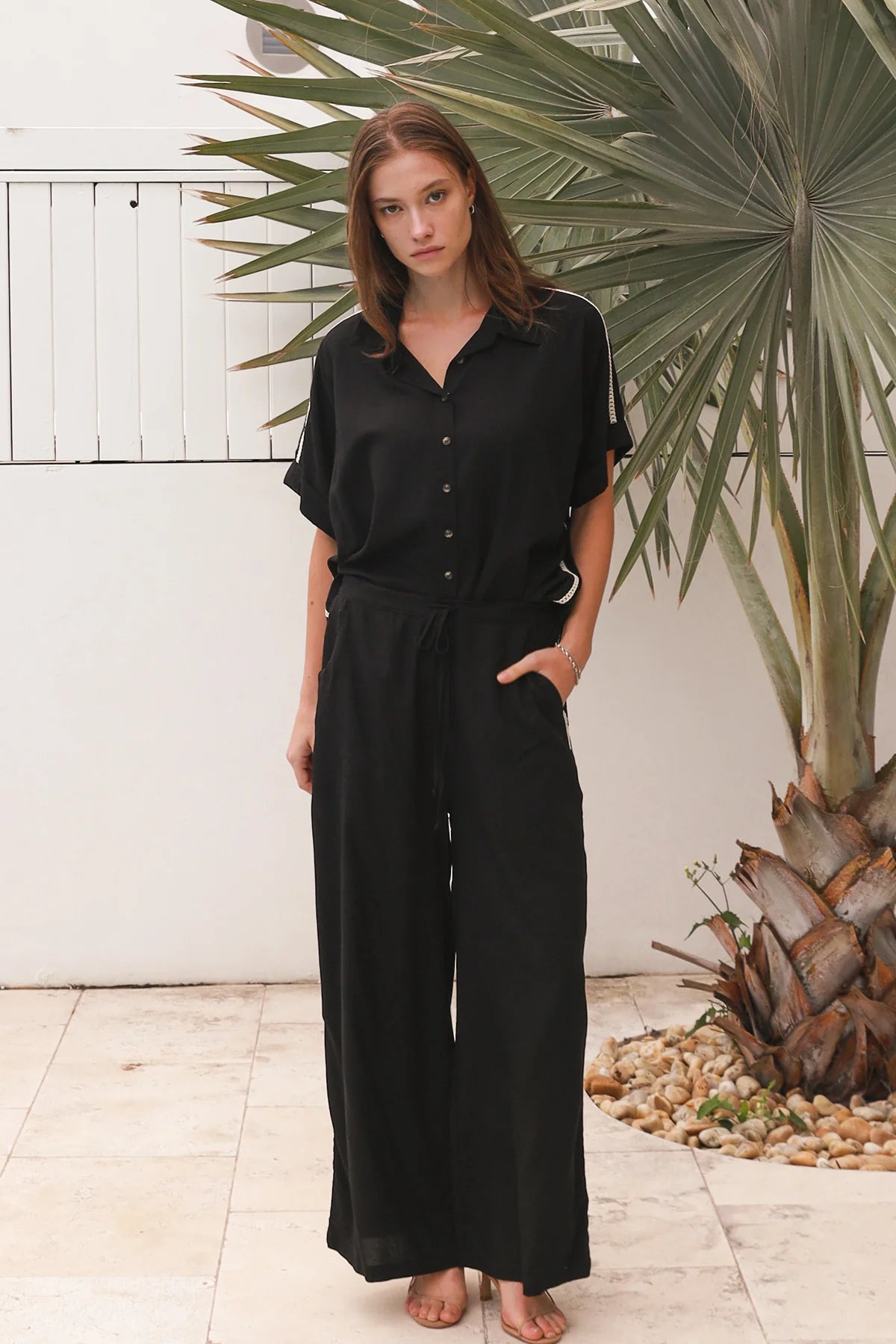 #Racer Shirt And Pants Coordinate Set