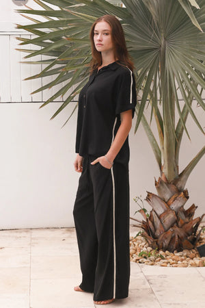 #Racer Shirt And Pants Coordinate Set