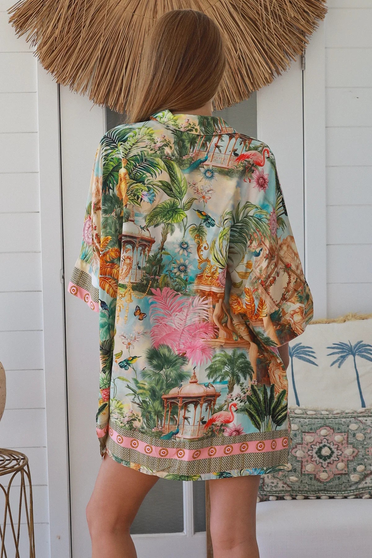 #Frances Tropical Button Up Shirt