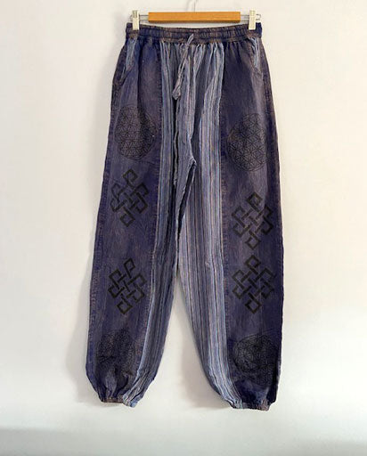 Two Patch Fabric Cotton Trouser