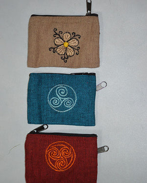 Small Cotton Embroidery Purse