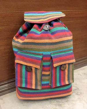 Handwoven Cotton Rucksack