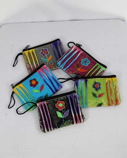 Patch Flower Small Cotton Purse
