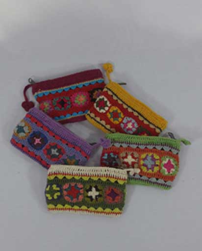 Cotton Yarn Crochet Purse