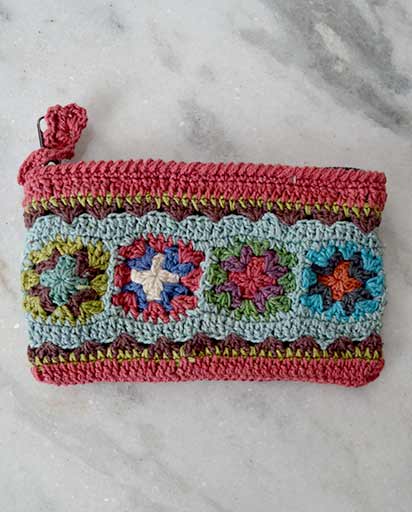Cotton Yarn Crochet Purse