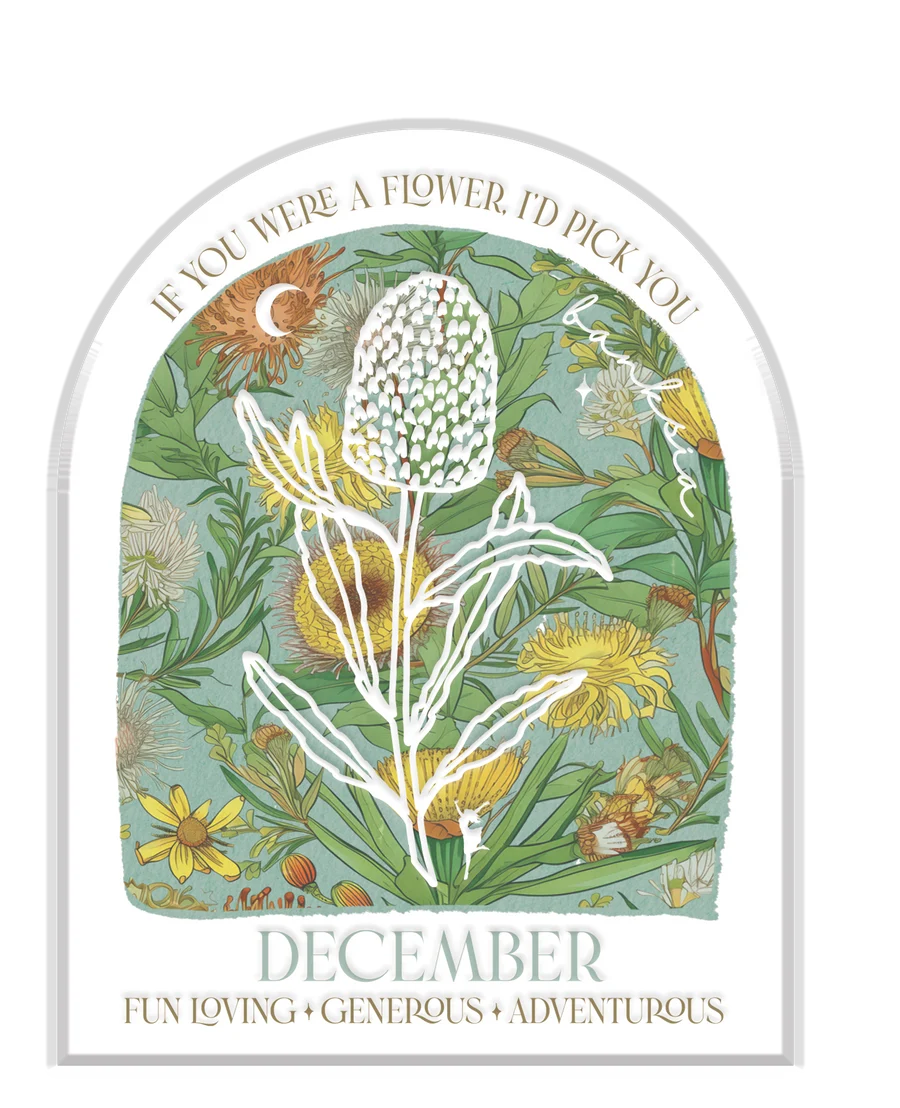 Native Flower Birth Month Plaques