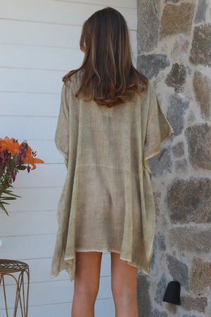 Waratah Mini Kaftan