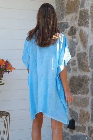 Beaded Palm Mini Kaftan