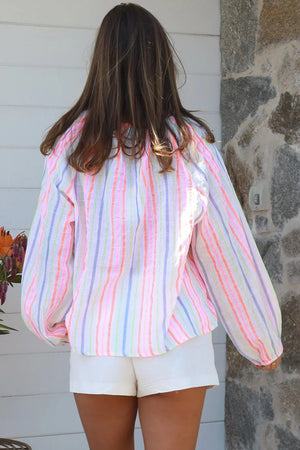 Candice Long Sleeve V-Neck Top