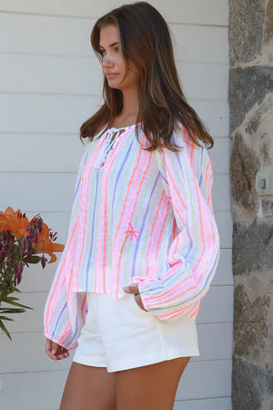 Candice Long Sleeve V-Neck Top