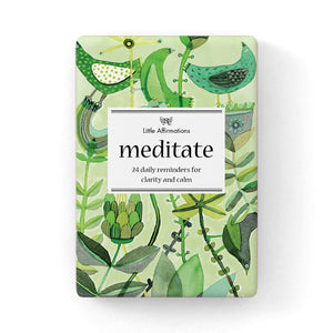 BOXED AFFIRMATION CARDS - MEDITATE