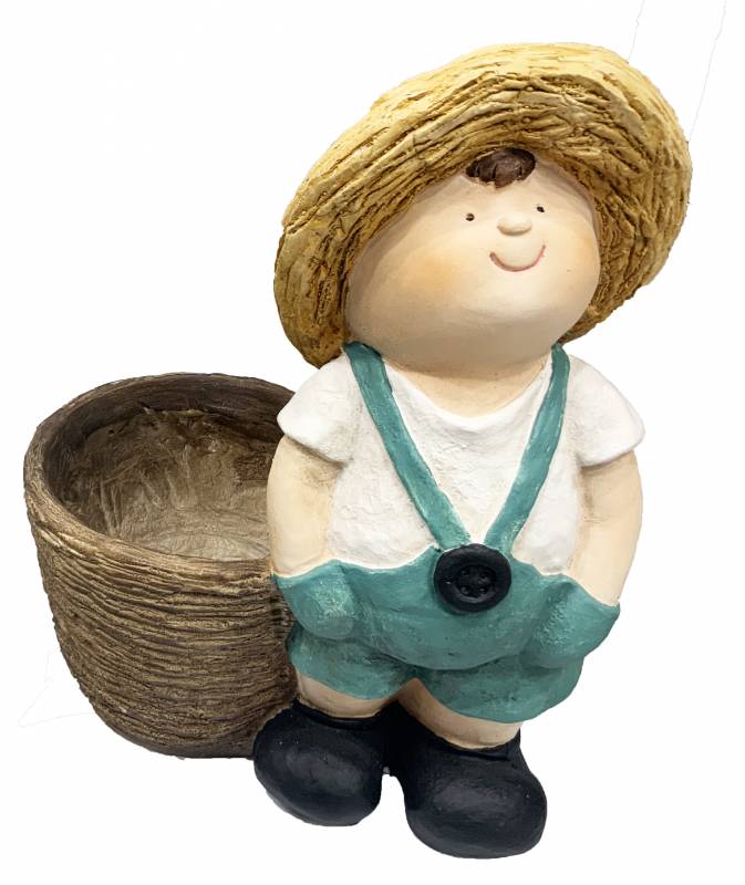 LITTLE BOY NATHAN PLANTER - HANDS IN POCKET 18CM X 30CM X 40CM