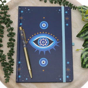 All Seeing Eye A5 Notebook With Crystal pen