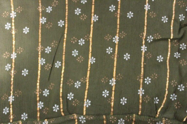 #Gold Lurex Tier Skirt With Pockets