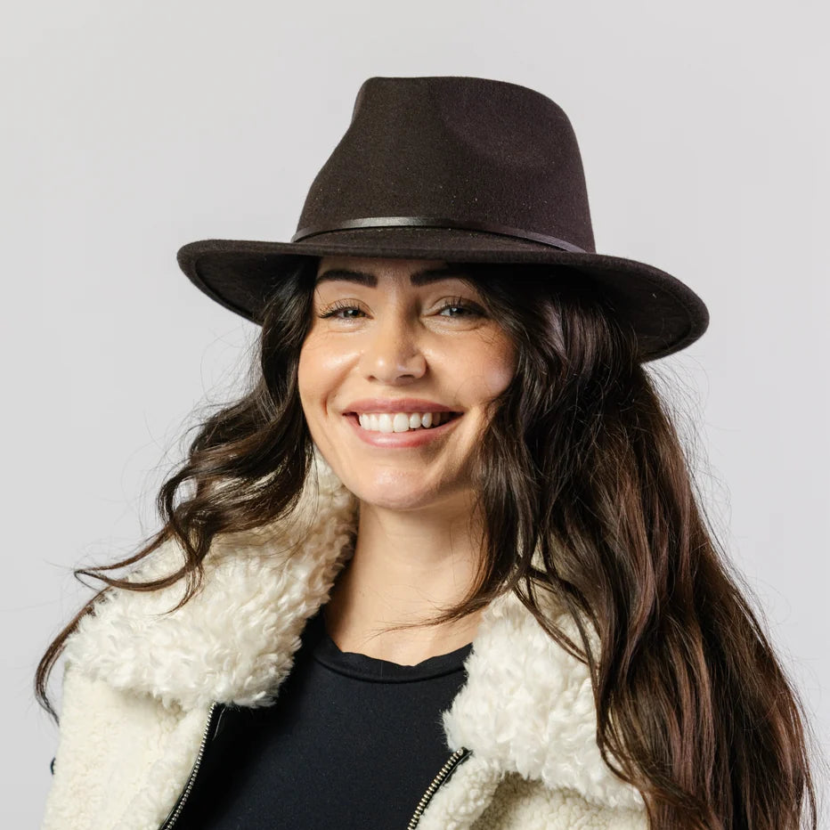 #Leura Felt Fedora Hat
