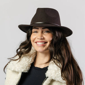 #Leura Felt Fedora Hat