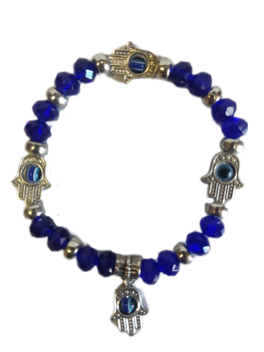 Evil Eye Bracelet With 4 Hamsa Hands