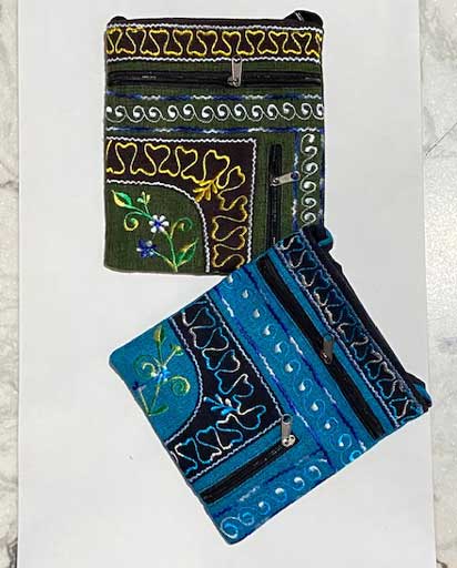 Floral Embroidery Cotton Bag