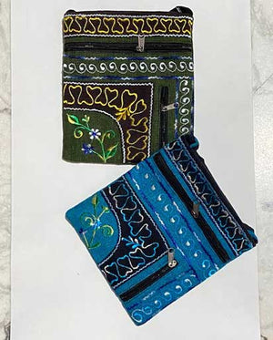 Floral Embroidery Cotton Bag