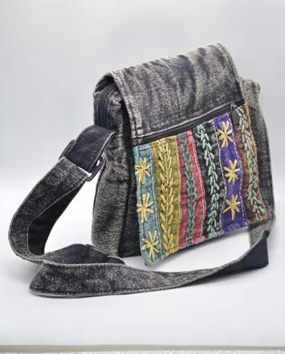 Long Patch Cotton Bag
