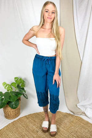 Capri Stonewash Pants
