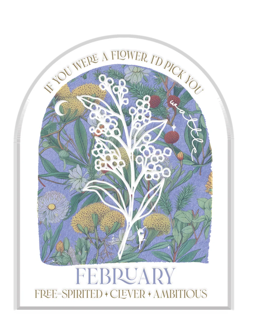 Native Flower Birth Month Plaques