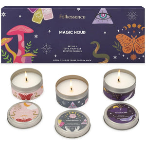 Set of 3 Travel Tin Candles