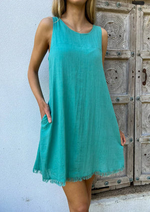 FREYA DRESS - NOOSA GREEN