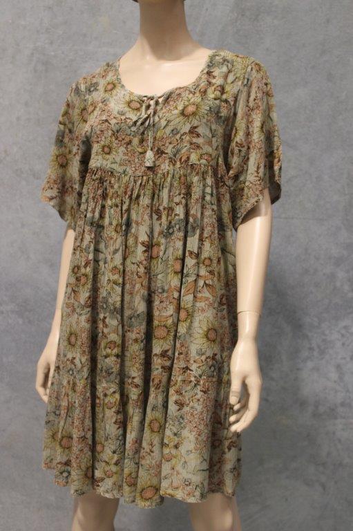 #Rayon Crepe Babydoll Dress
