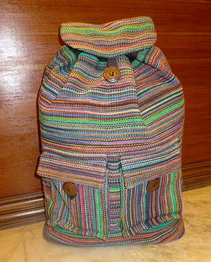 Handwoven Cotton Rucksack