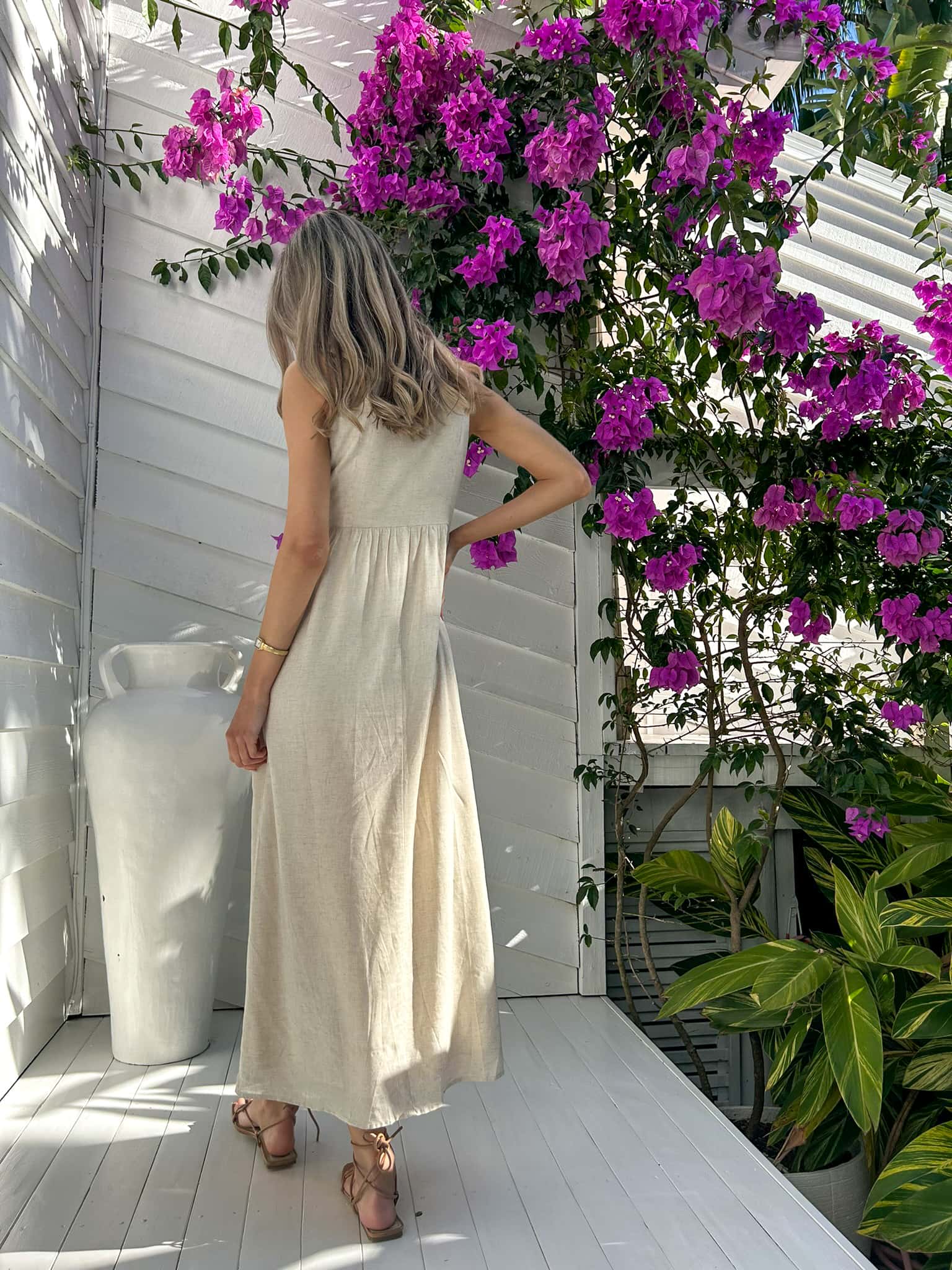 PEYTON MAXI DRESS IN NATURAL