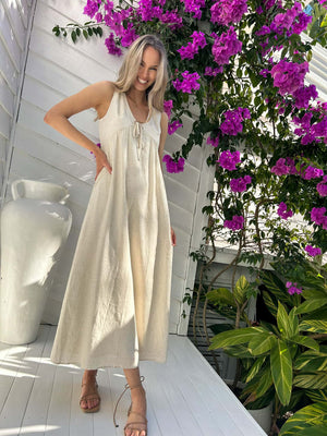 PEYTON MAXI DRESS IN NATURAL
