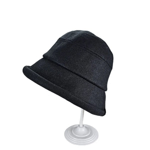 #Felt Bucket Hat With Adjustable Tie