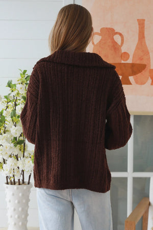 #Oversize Quarter Zip Up Jacket