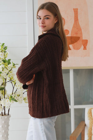 #Oversize Quarter Zip Up Jacket