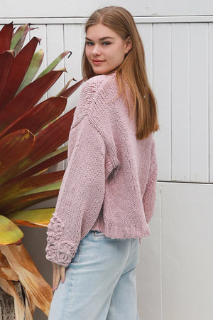 #Cable Knit Round Neck Jumper