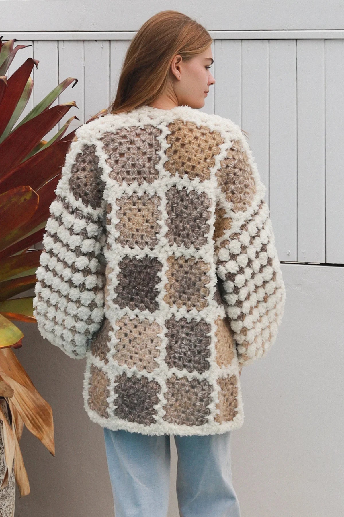 #Iced Vovo Crochet Patchwork Jacket