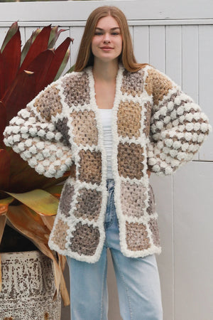 #Iced Vovo Crochet Patchwork Jacket