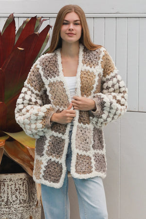 #Iced Vovo Crochet Patchwork Jacket