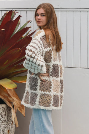 #Iced Vovo Crochet Patchwork Jacket